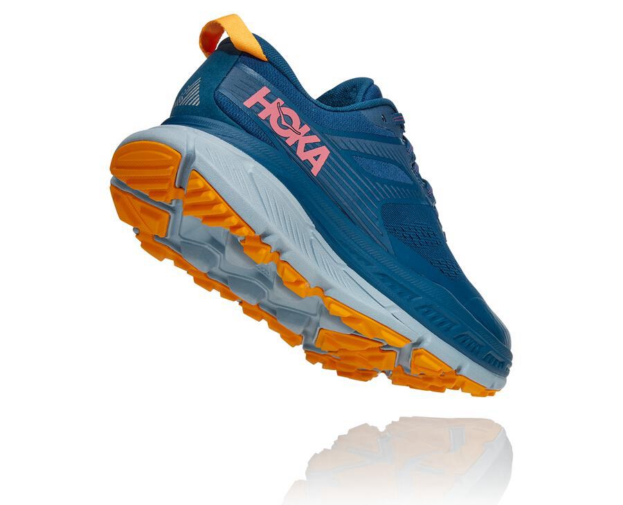 Zapatillas Trail Hoka One One Mujer - Stinson Atr 6 - Azules - ONT320487